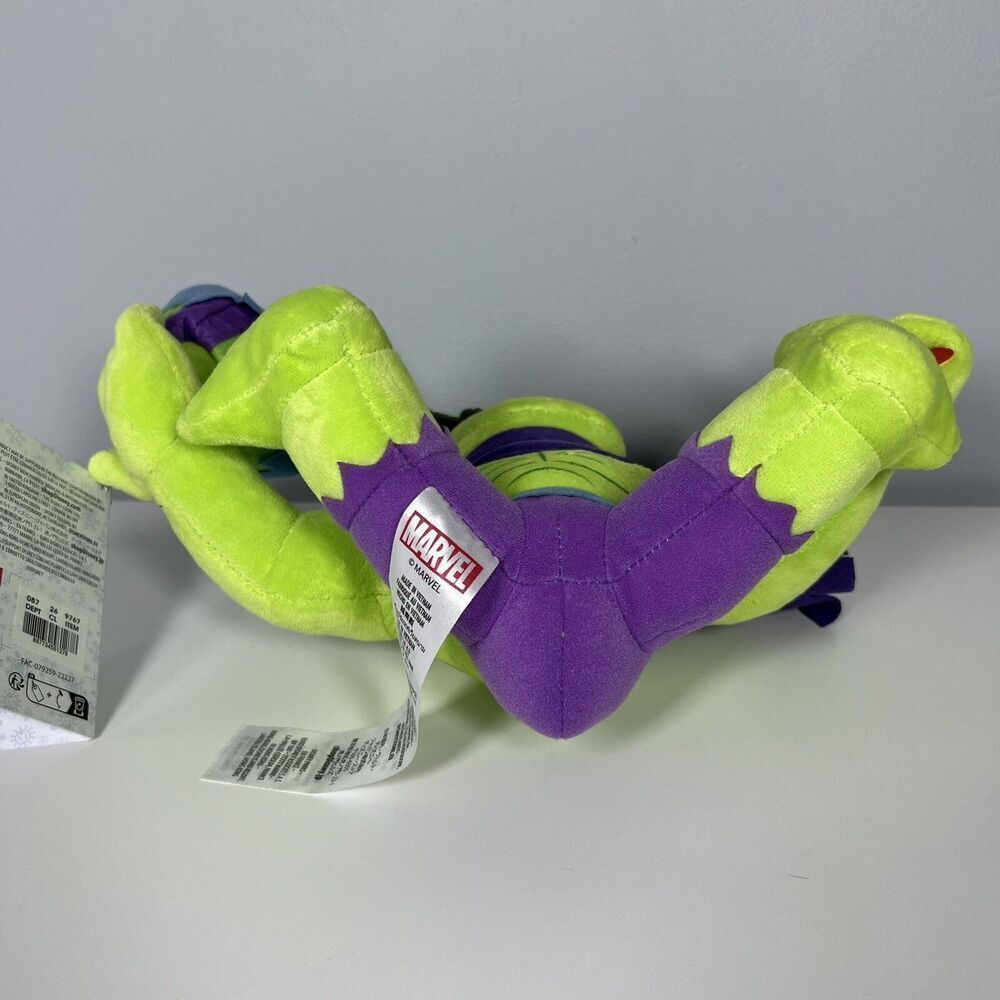 Marvel Holiday Hulk With Iron Man Socks! Plush Disney 9” With Tags! NEW - Picture 8 of 8
